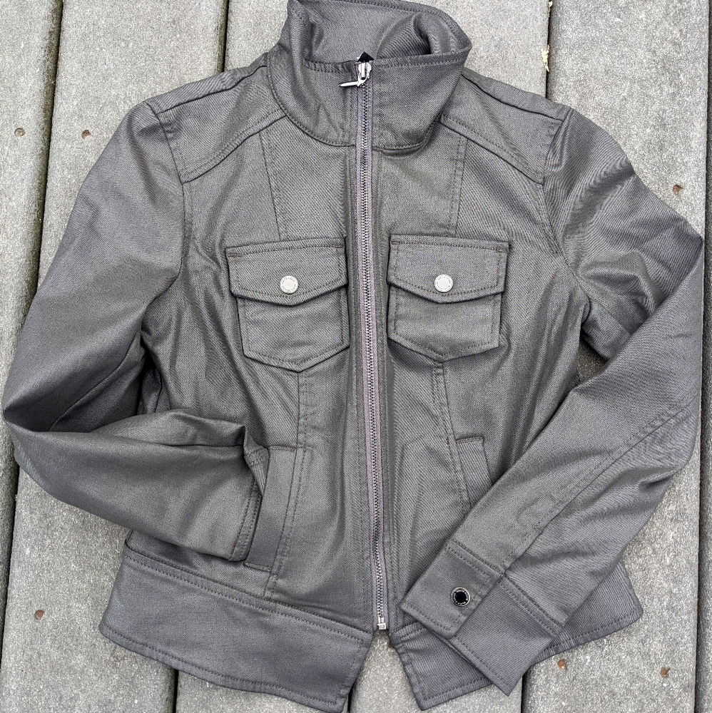 Grey jacket White House Black Market size 4P
